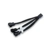 Ek Water Blocks EK Vanduo Blocks EKWB 3x skirstytuvo laidas 4 kontaktų PWM ventiliatoriui, 10cm, Y-kabelis (juodas)
