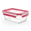 Emsa Emsa Clip&amp;Close Glass Food Container 850 ml raudona