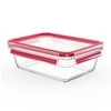 Emsa Emsa Clip&amp;Close stiklinis maisto konteineris 1,3 L raudonas