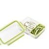 Emsa Clip&Go Brunchbox 518099 1,2l Skaidrus/Žalias