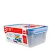 Emsa Food Clip&amp;Close 508567 3p rinkinys skaidrus/mėlynas