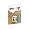 Atminties kortelė EMTEC ECMSD64GXC10GP - 64 GB - SDXC - Class 10 - 85 MB/s - 21 MB/s - Juodas,Brown