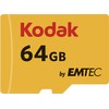 Atminties kortelė Kodak Micro SDXC Micro SDXC MicroSD 64GB UHS-I U3 V30 A1 kortelė + adapteris