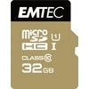 Atminties kortelė Karta Emtec Elite Gold Micro SDHC 32 GB 10 klasės UHS-I/U1 (ECMSDM32GHC10GP)