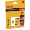 Atminties kortelė Kodak Micro SDXC Micro SDXC MicroSD 64GB UHS-I U3 V30 A1 kortelė + adapteris