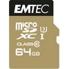 Emtec „Speedin Pro Micro SDXC“ 64 GB 10 klasės UHS-I/U3 A1 V30 kortelė (ECMSDM64GXC10SP)