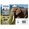 Epson Elephant Multipack 6-colours 24 Claria Photo HD Ink - Original - Pigment-based ink - Juodas,Cyan,Light cyan,Light magenta,Magenta,Geltona - Epson - - Expression Photo XP-960 - Expression Photo XP-950 - Expression Photo XP-860 - Expression Photo... - 1 pc(s)