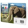 Epson Elephant Multipack 6-colours 24 Claria Photo HD Ink - Original - Pigment-based ink - Juodas,Cyan,Light cyan,Light magenta,Magenta,Geltona - Epson - - Expression Photo XP-960 - Expression Photo XP-950 - Expression Photo XP-860 - Expression Photo... - 1 pc(s)