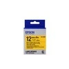 Epson LK-4YBW (C53S654014) Ženklinimo juostos kasetė, Strong Adhesive, Juodas on Geltona (12mm, 9m)