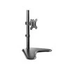 Laikiklis Equip 13"-32" pasukamas monitoriaus stalo stovas, 75 x 75 mm, 100 x 100 mm, -45 - 45°, -90 - 90°, aliuminis, plastikas, juodas
