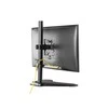 Laikiklis Equip 13"-32" pasukamas monitoriaus stalo stovas, 75 x 75 mm, 100 x 100 mm, -45 - 45°, -90 - 90°, aliuminis, plastikas, juodas