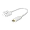Adapteris AV Equip Adapteris USB-C -> Audio 2x3-Pin 3,5mm St/Bu 0,15m ws