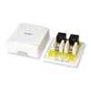 Equip Aufputzdose Cat6 2-Port 2x RJ45 UTP RAL 9010 ws Polybeutel