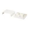Equip Equip Aufputzdose 2x Keystone Jack mit Abdeckung baltas