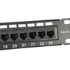 Equip Patchpanel 24x RJ45 Cat5e 19" UTP 1HE juoda
