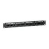 Equip Patchpanel 24x RJ45 Cat5e 19" UTP 1HE juoda
