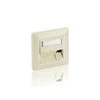 RJ45 Rahmenset Equip 3xRJ45 Unterputz reinweiß - 761304