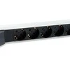 Listwa zasilająca Equip Equip 19" (1U) 6 krypčių Schuko 1,8 m kabelis yra si