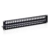 Spinta Equip Equip Patchpanel 48x Cat6A 19" FTP 1HE Keystone Montage sw