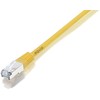 Equip equip - Patch- Cable - RJ- 45 (M) to RJ- 45 (M) - 2,0m - Foiled Unshielded Twisted Pair (F/UTP) - shielded, shaped, stranded - yellow (225461)