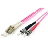 Equip Įrengti Fiber Optic Patchcord LC - ST Multimode Duplex OM4, 1m (255541)