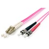 Equip 255542 optinio pluošto kabelis 2 m OM4 LC ST Violetinė