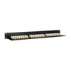 Equip Patchpanel 24x Cat6 19 UTP 1HE Keystone Montage sw