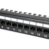 Equip Patchpanel 24x Cat6 19 UTP 1HE Keystone Montage sw