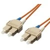 Equip Įrengti permatomą patchcord, SC-SC, daugiamodį, dvipusį, OM1, 1 m (253321)