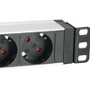 Equip Steckdosenleiste 19"(1HE)7fach mit Ü-Schutz + Schalt