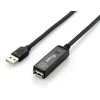 Equip Įranga USB-A – USB-A USB kabelis 10 m juodas (133310)