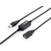 Equip Įranga USB-A – USB-A USB kabelis 10 m juodas (133310)