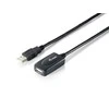 Equip USB kabelis USB-A – USB-A 15 m juodas (133311)