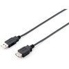 Equip 128850 USB kabelis 1,8 m 2.0 USB A Juoda