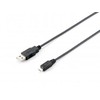 Equip 128523 USB kabelis 1,8 m 2.0 USB A Micro-USB B Juoda