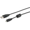 USB kabelis Equip USB-A - mikroUSB 1 m Juodas (128596)