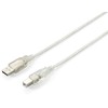 Equip įrengti 128651 USB2.0 kabelį USB-A kištukinis USB-B kištukas 3m sidabrinis