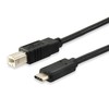 USB kabelis Equip USB-C - USB-B 1 m Juodas (12888207)