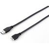 Equip Kabelis USB-A 3.0 -> micro B St/St 1.80m juodas Polybeutel