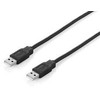 Sonstige Equip USB 2.0 Type A Cable - 5.0m - Juodas - 5 m - USB A - USB A - USB 2.0 - Male/Male - Juodas