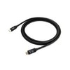 USB kabelis Equip USB-C - USB-C 1 m Juodas (128346)