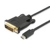 Equip USB kabelis Įranga Įranga USB-C St- > DVI g. 1.8m Polybeutel Juodas
