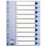 Esselte Leitz 100135 - Numeric tab index - Polypropylene (PP) - Mėlyna - Baltas - Portrait - A4 - 0.12 mm