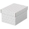 Daiktadėžė ESSELTE, su dangteliu, 200x150x255, balta-pilka (3vnt./pak.)