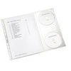 Perforuotas aplankas A4 su skyriais dviem CD