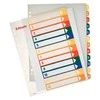 Plastikiniai spalvoti skiriamieji lapai ESSELTE, 1-12, A4, MAXI