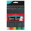 Faber-Castell - Juodo leidimo spalvoti pieštukai, 36 vnt.