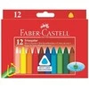 Vaškinės kreidelės Faber-Castell, tribriaunės, 12 spalvų