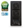 FANTEC QB-35US3-6G - Disko korpusas 3.5" - Maitinimo blokas-ventiliatorius - USB 3.0 Serial ATA