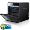 Kietasis diskas FANTEC QB-35US3-6G juodas 4x3,5 SATA HDD USB3.0 eSATA